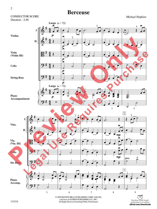 Berceuse 搖籃曲 總譜 | 小雅音樂 Hsiaoya Music