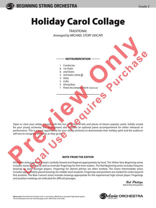 Holiday Carol Collage 耶誕頌歌 總譜 | 小雅音樂 Hsiaoya Music