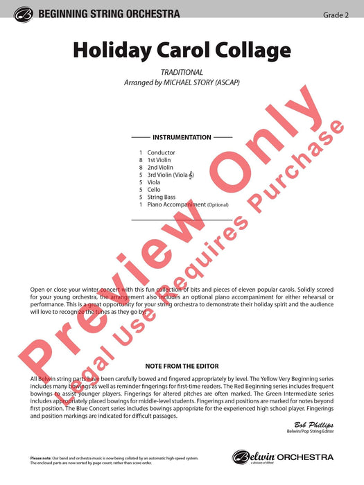 Holiday Carol Collage 耶誕頌歌 總譜 | 小雅音樂 Hsiaoya Music