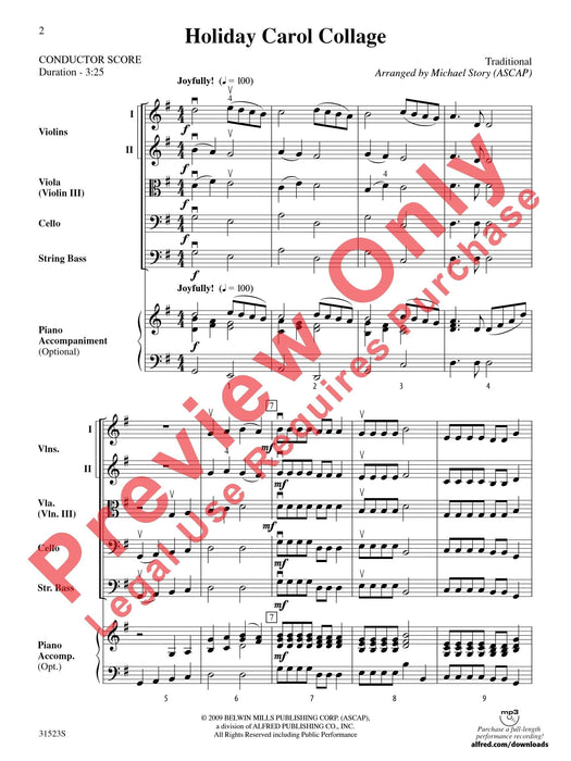 Holiday Carol Collage 耶誕頌歌 總譜 | 小雅音樂 Hsiaoya Music