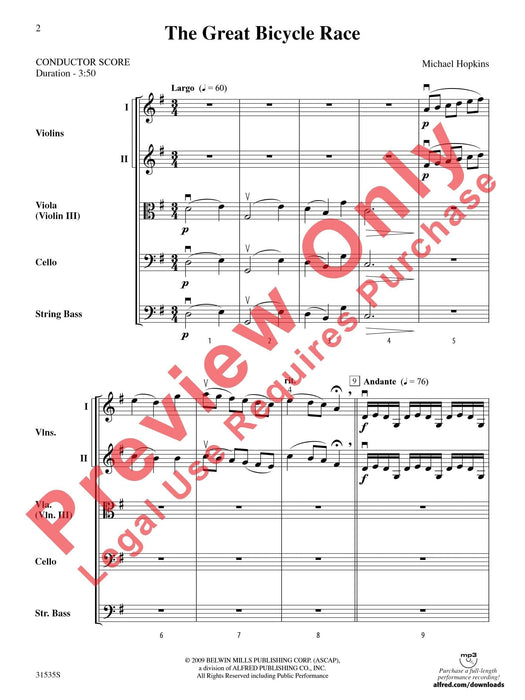 The Great Bicycle Race 總譜 | 小雅音樂 Hsiaoya Music