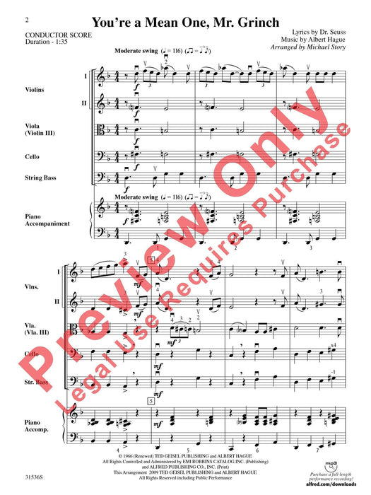 You're a Mean One, Mr. Grinch 總譜 | 小雅音樂 Hsiaoya Music