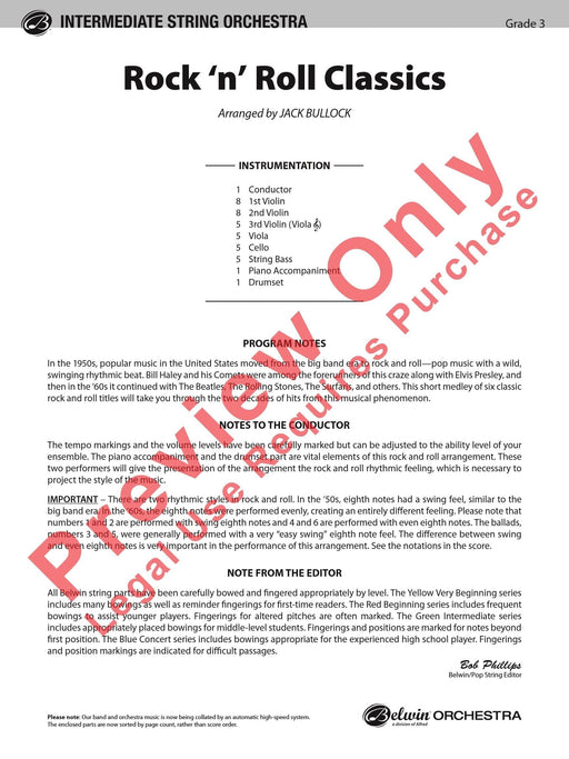 Rock 'n' Roll Classics 總譜 | 小雅音樂 Hsiaoya Music