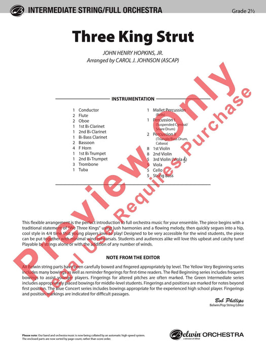 Three King Strut 總譜 | 小雅音樂 Hsiaoya Music