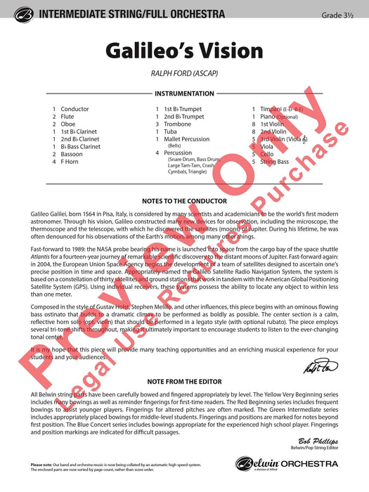 Galileo's Vision 總譜 | 小雅音樂 Hsiaoya Music