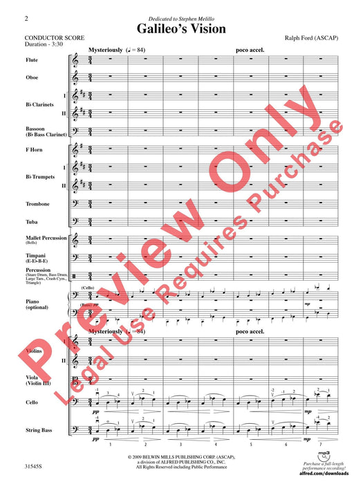 Galileo's Vision 總譜 | 小雅音樂 Hsiaoya Music