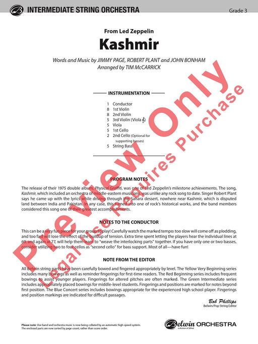 Kashmir As Performed by Led Zeppelin 總譜 | 小雅音樂 Hsiaoya Music