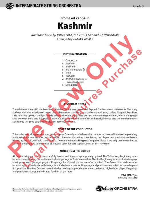 Kashmir As Performed by Led Zeppelin 總譜 | 小雅音樂 Hsiaoya Music