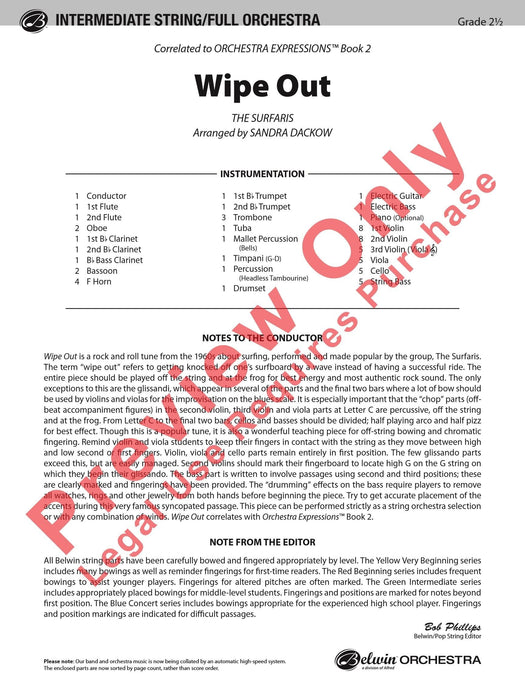 Wipe Out 總譜 | 小雅音樂 Hsiaoya Music