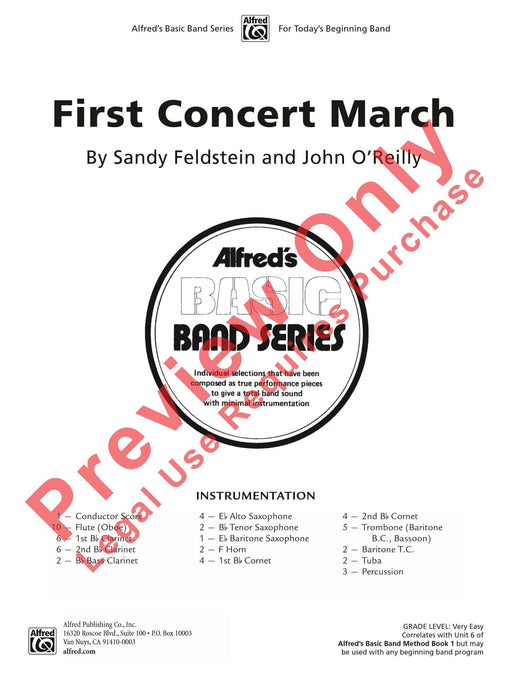 First Concert March 音樂會進行曲 總譜 | 小雅音樂 Hsiaoya Music