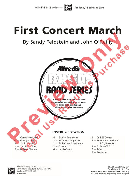 First Concert March 音樂會進行曲 總譜 | 小雅音樂 Hsiaoya Music