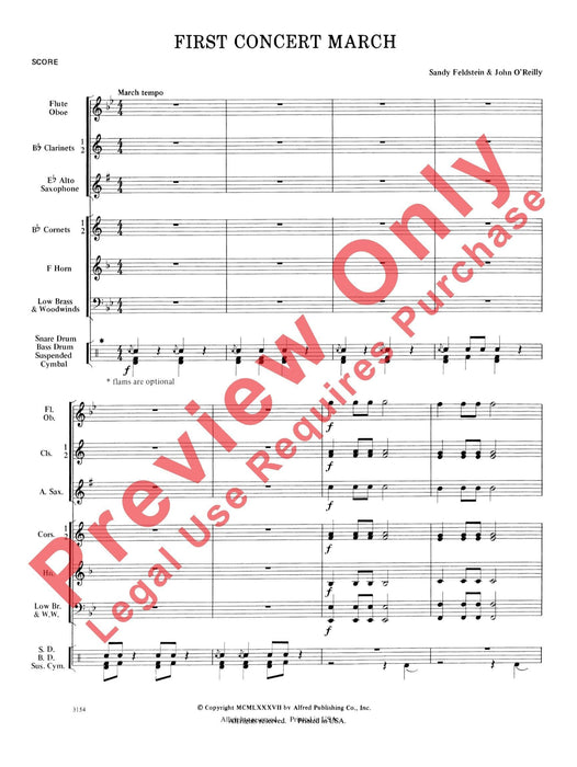 First Concert March 音樂會進行曲 總譜 | 小雅音樂 Hsiaoya Music