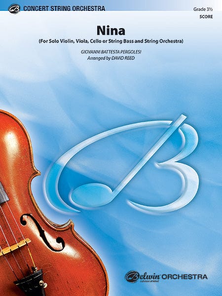 Nina For Solo Violin, Viola, Cello or String Bass and String Orchestra 裴哥雷西 獨奏 小提琴 中提琴 大提琴 弦樂團 總譜 | 小雅音樂 Hsiaoya Music
