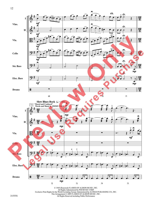 Led Zeppelin Medley Featuring: Communication Breakdown / Immigrant Song / Stairway to Heaven / Dazed and Confused / Rock and Roll 組合曲 總譜 | 小雅音樂 Hsiaoya Music