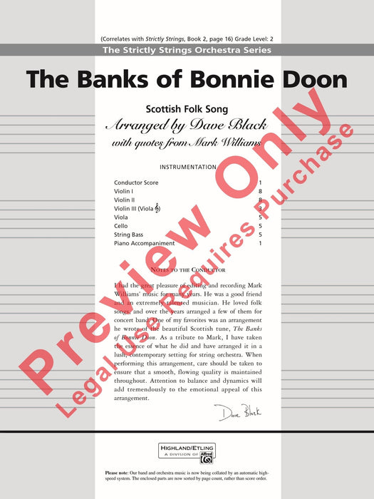 The Banks of Bonnie Doon 總譜 | 小雅音樂 Hsiaoya Music
