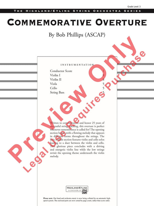 Commemorative Overture 序曲 總譜 | 小雅音樂 Hsiaoya Music