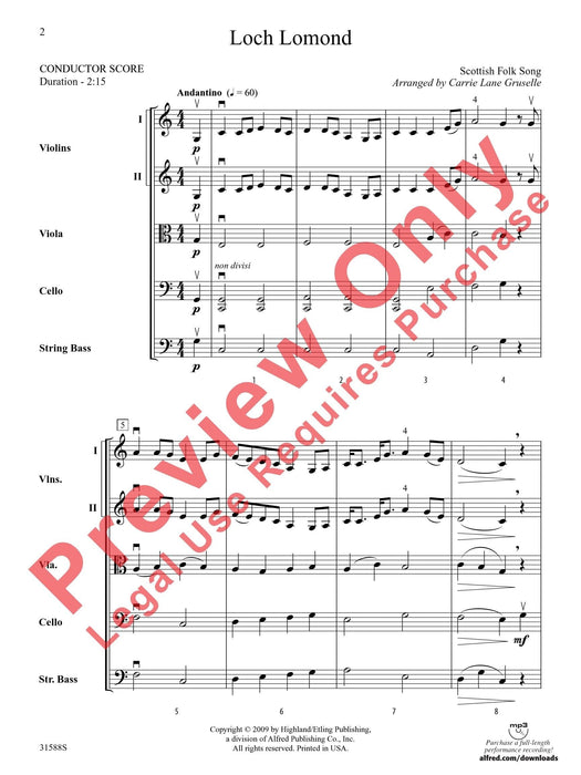 Loch Lomond 總譜 | 小雅音樂 Hsiaoya Music