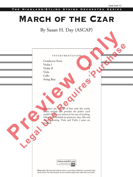 March of the Czar 進行曲 總譜 | 小雅音樂 Hsiaoya Music