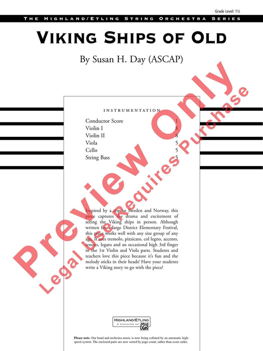 Viking Ships of Old 總譜 | 小雅音樂 Hsiaoya Music