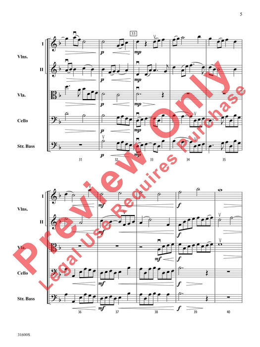 A Hero's Welcome Pavane for String Orchestra 帕凡 弦樂團 總譜 | 小雅音樂 Hsiaoya Music