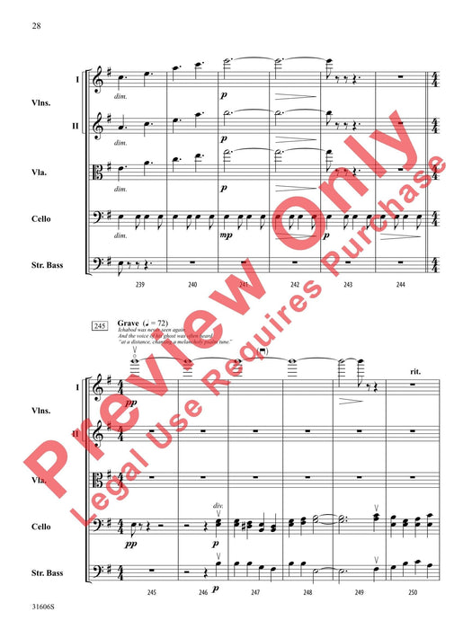 Legend of Sleepy Hollow 傳奇曲 總譜 | 小雅音樂 Hsiaoya Music