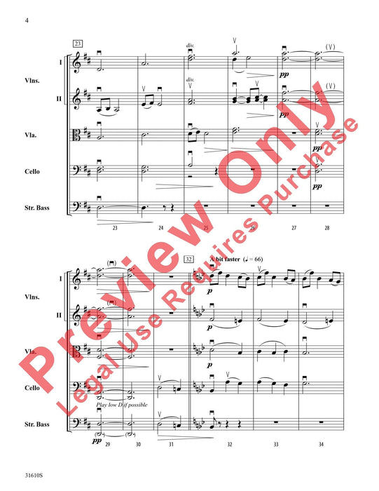 Elegy for String Orchestra 悲歌 弦樂團 總譜 | 小雅音樂 Hsiaoya Music