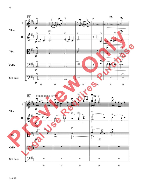 Elegy for String Orchestra 悲歌 弦樂團 總譜 | 小雅音樂 Hsiaoya Music