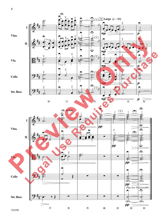 Elegy for String Orchestra 悲歌 弦樂團 總譜 | 小雅音樂 Hsiaoya Music