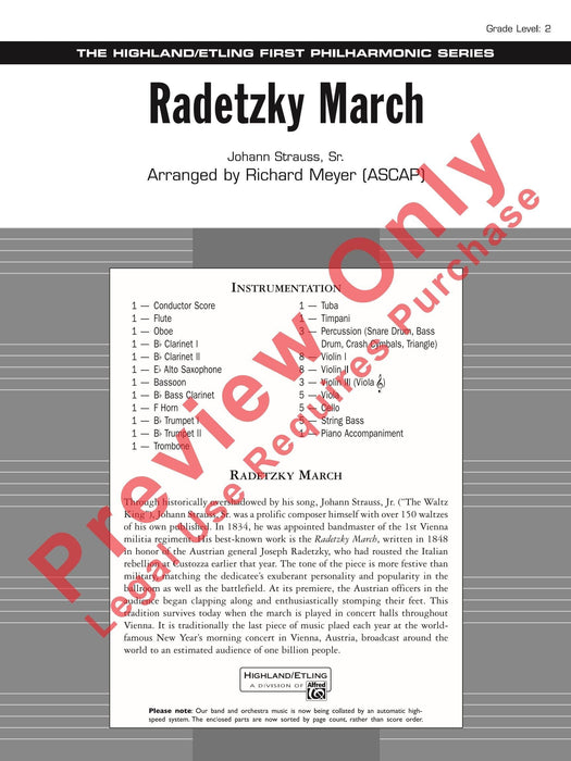 Radetzky March 史特勞斯一世,約翰 拉德茨基進行曲 | 小雅音樂 Hsiaoya Music