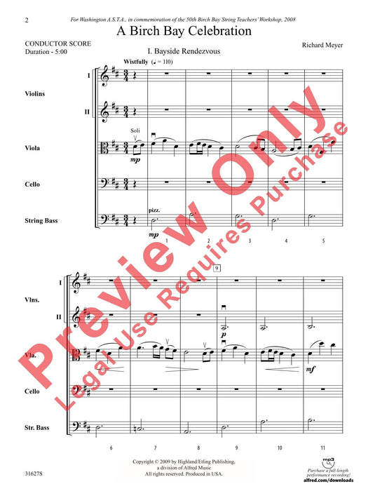 A Birch Bay Celebration 總譜 | 小雅音樂 Hsiaoya Music