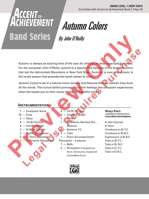 Autumn Colors 總譜 | 小雅音樂 Hsiaoya Music