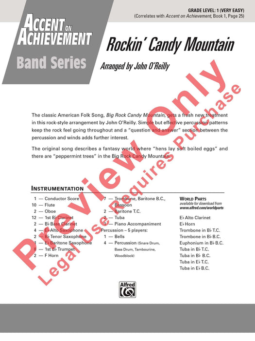 Rockin' Candy Mountain 總譜 | 小雅音樂 Hsiaoya Music