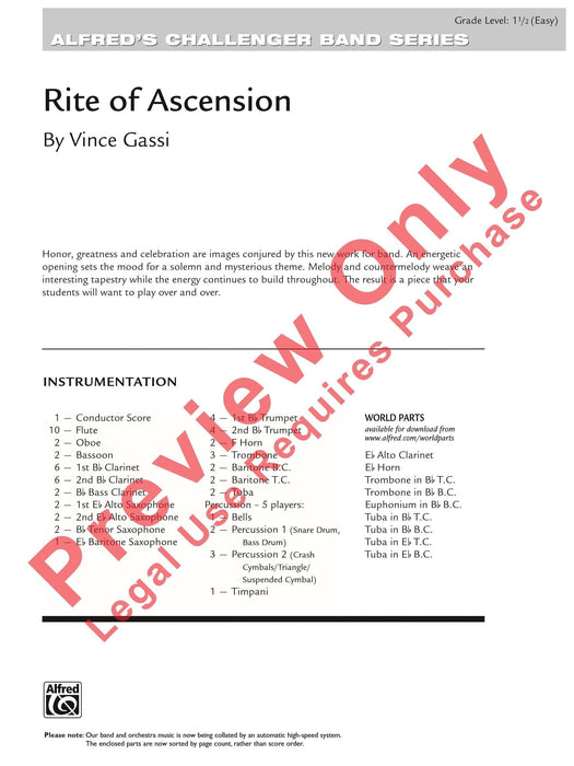 Rite of Ascension 總譜 | 小雅音樂 Hsiaoya Music