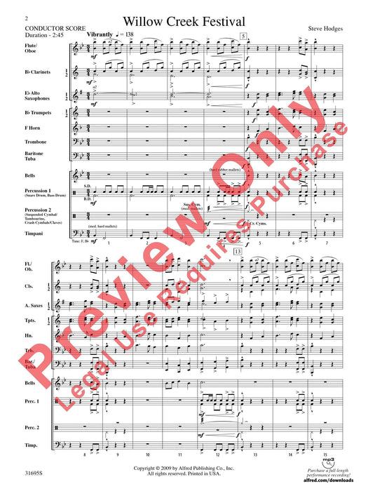 Willow Creek Festival 總譜 | 小雅音樂 Hsiaoya Music