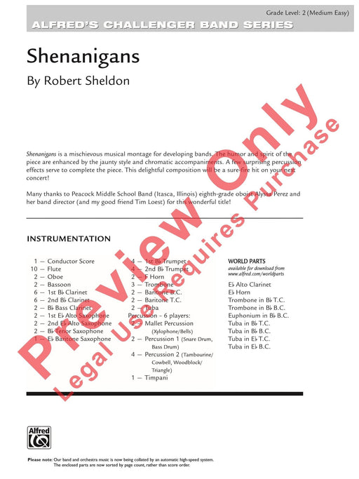 Shenanigans 總譜 | 小雅音樂 Hsiaoya Music