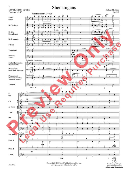 Shenanigans 總譜 | 小雅音樂 Hsiaoya Music