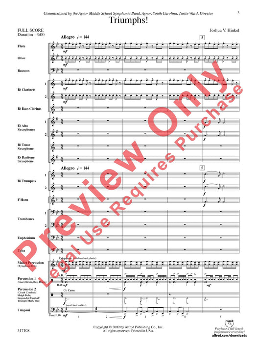 Triumphs! 總譜 | 小雅音樂 Hsiaoya Music