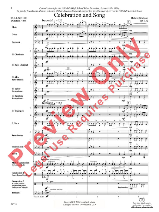 Celebration and Song 總譜 | 小雅音樂 Hsiaoya Music