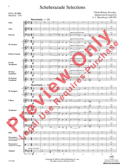 Scheherazade Selections 總譜 | 小雅音樂 Hsiaoya Music
