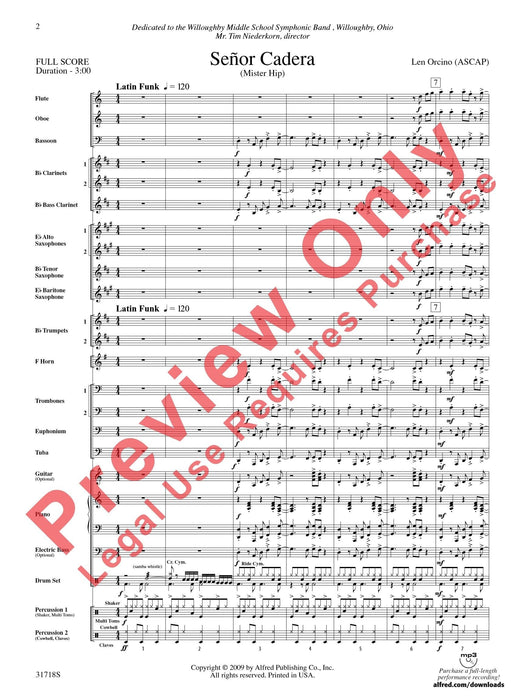 Señor Cadera (Mister Hip) 總譜 | 小雅音樂 Hsiaoya Music