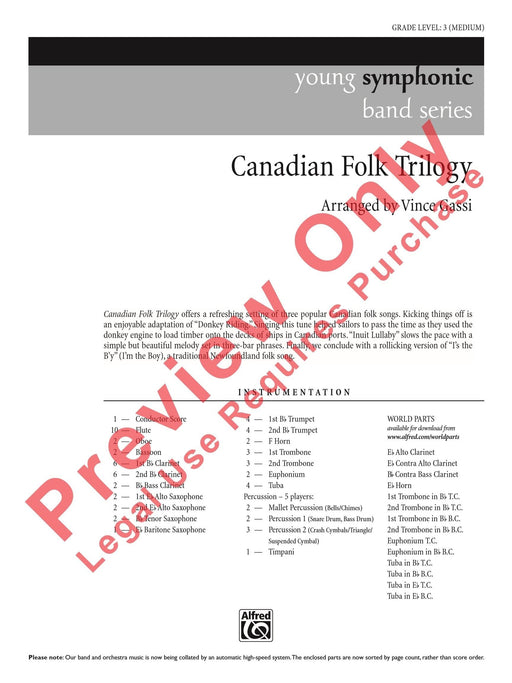 Canadian Folk Trilogy 三部曲 總譜 | 小雅音樂 Hsiaoya Music