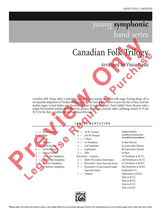 Canadian Folk Trilogy 三部曲 總譜 | 小雅音樂 Hsiaoya Music