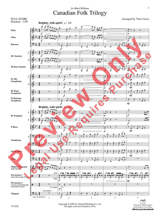 Canadian Folk Trilogy 三部曲 總譜 | 小雅音樂 Hsiaoya Music