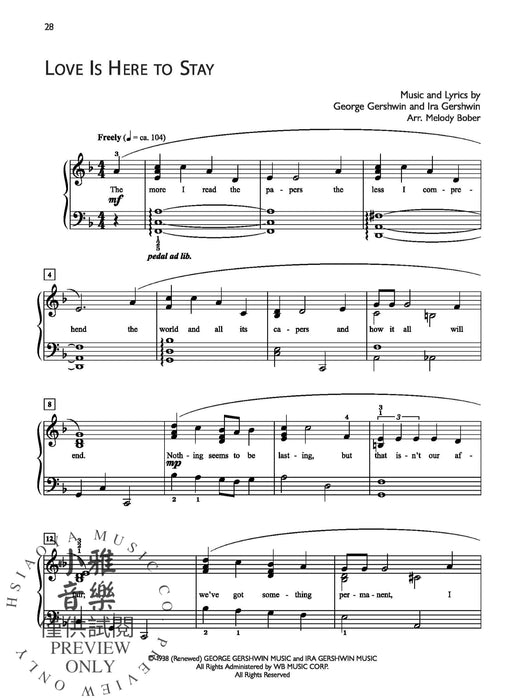 Popular Performer: Gershwin The Songs of George & Ira Gershwin | 小雅音樂 Hsiaoya Music