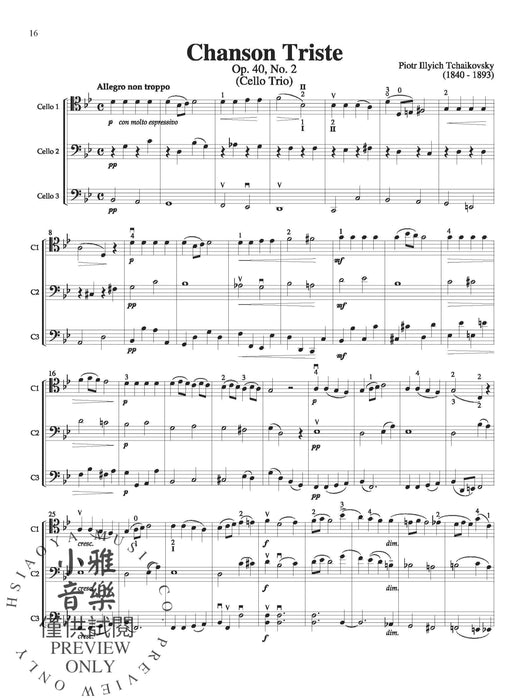Ensembles for Cello, Volume 4 大提琴 | 小雅音樂 Hsiaoya Music