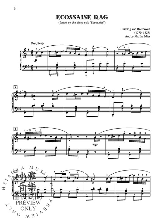 Classical Jazz, Rags & Blues, Book 4 7 Classical Melodies Arranged in Jazz Styles for Late Intermediate Pianists 古典 藍調 古典 爵士音樂 | 小雅音樂 Hsiaoya Music