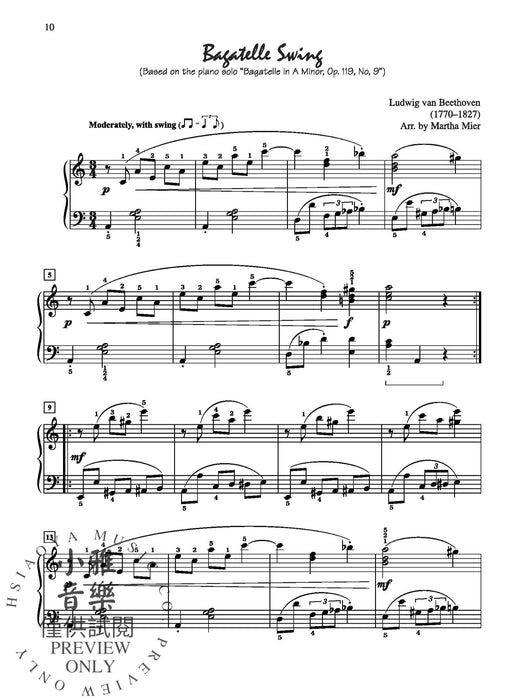 Classical Jazz, Rags & Blues, Book 4 7 Classical Melodies Arranged in Jazz Styles for Late Intermediate Pianists 古典 藍調 古典 爵士音樂 | 小雅音樂 Hsiaoya Music