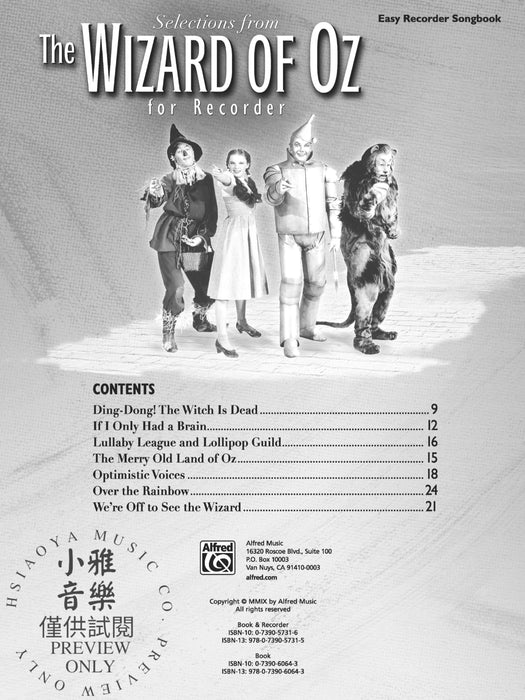 The Wizard of Oz for Recorder | 小雅音樂 Hsiaoya Music