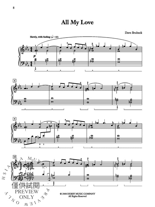 Dave Brubeck at the Piano 鋼琴 | 小雅音樂 Hsiaoya Music