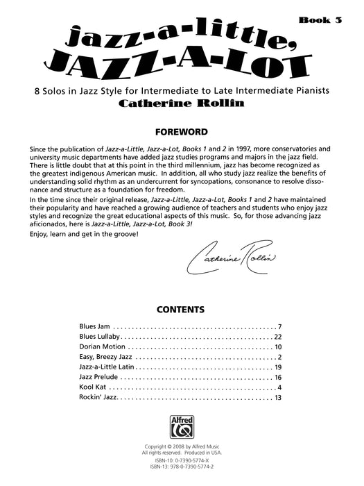 Jazz-a-Little, Jazz-a-Lot, Book 3 8 Solos in Jazz Style for Intermediate to Late Intermediate Pianists 爵士音樂 獨奏 風格 | 小雅音樂 Hsiaoya Music